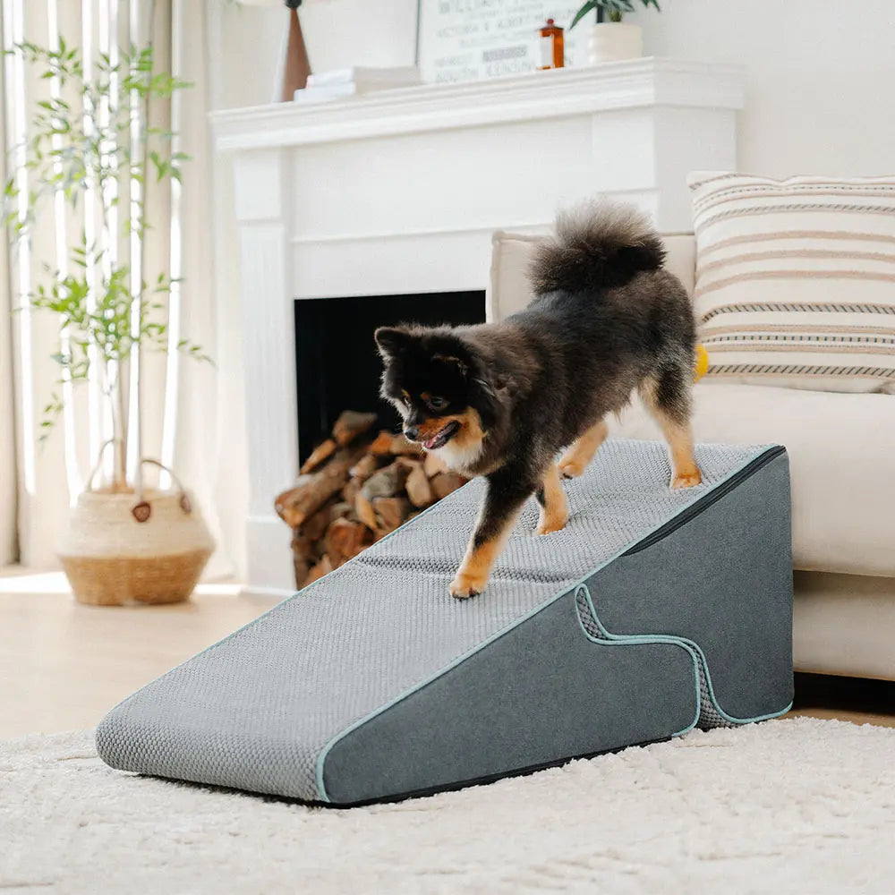 🐶 Convertible Dog Stairs with Ramp – Portable & Foldable